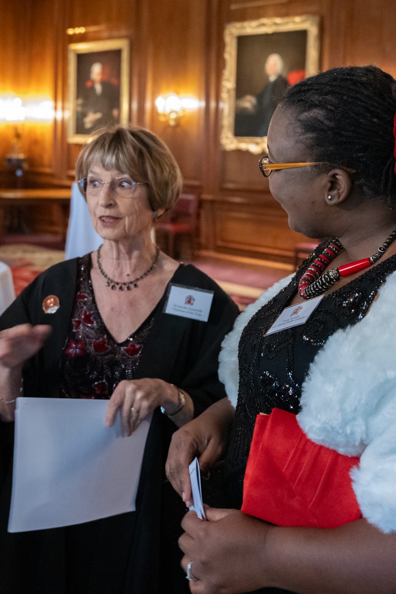 Photos from the reception for Award Winners and their Nominees hosted by The Educators' Trust prior to the Installation and Awards Dinner at Merchant Taylors Hall, 19 April 2024